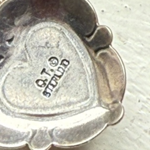 Sterling Onyx Heart Post Earrings - Picture 4 of 4